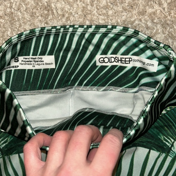 Goldsheep Palm Print Leggings - Picture 3 of 4